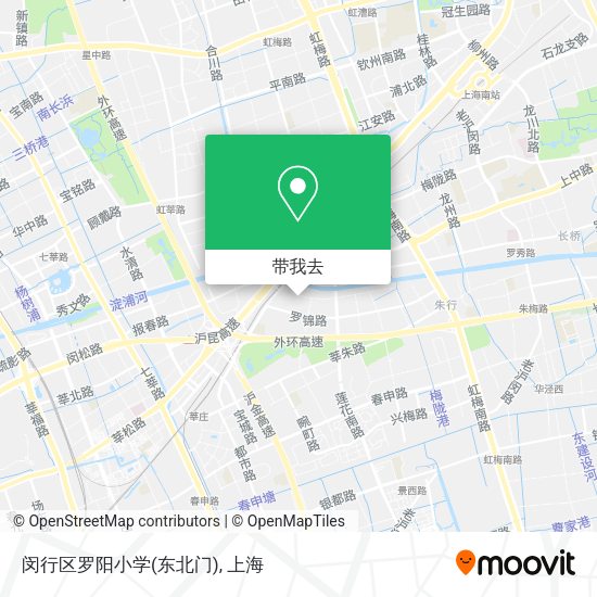 闵行区罗阳小学(东北门)地图