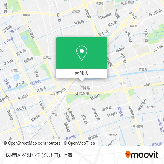 闵行区罗阳小学(东北门)地图
