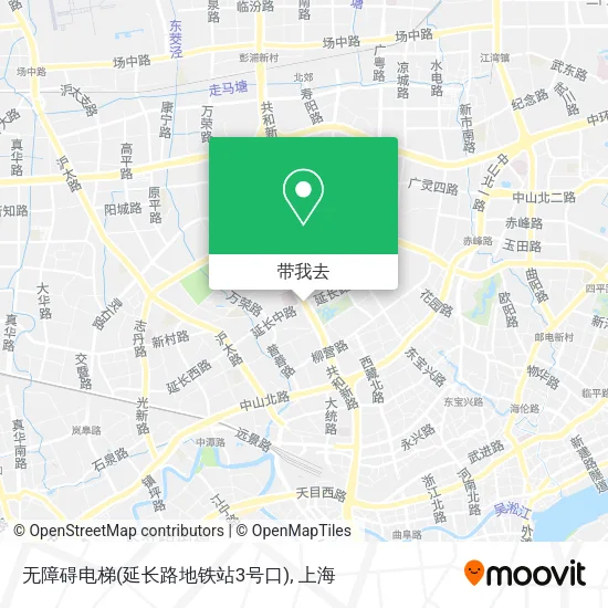 无障碍电梯(延长路地铁站3号口)地图