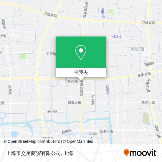 上海市交星商贸有限公司地图