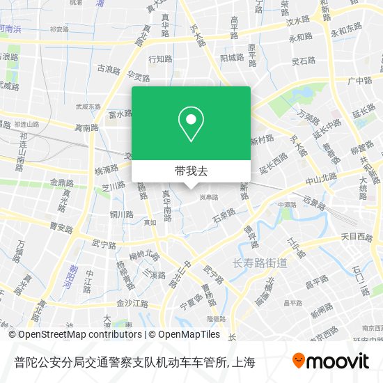 普陀公安分局交通警察支队机动车车管所地图
