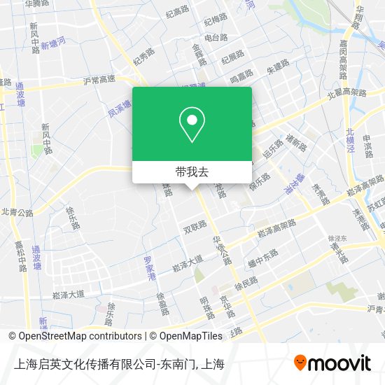上海启英文化传播有限公司-东南门地图