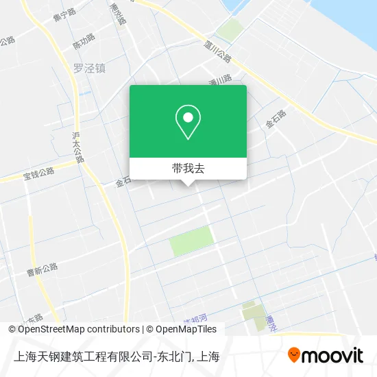 上海天钢建筑工程有限公司-东北门地图