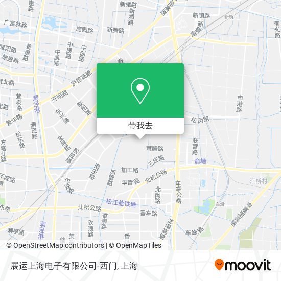 展运上海电子有限公司-西门地图