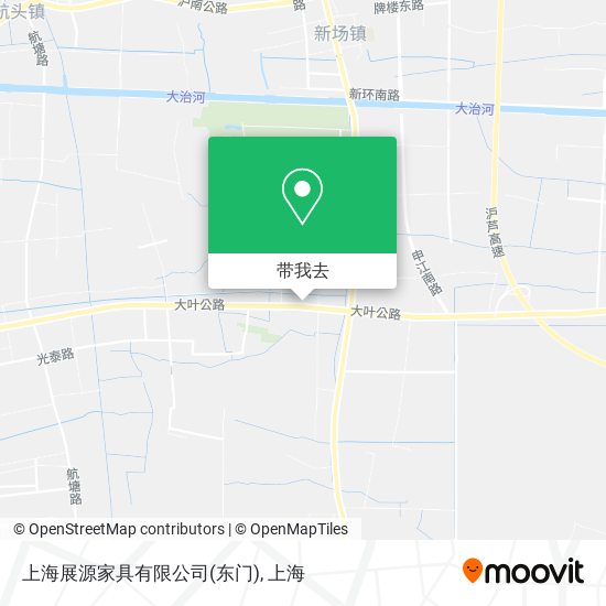 上海展源家具有限公司(东门)地图