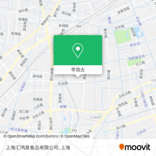 上海汇鸿泉食品有限公司地图