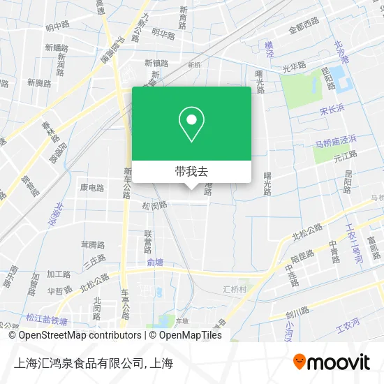上海汇鸿泉食品有限公司地图