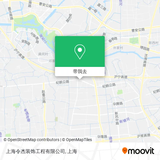上海令杰装饰工程有限公司地图