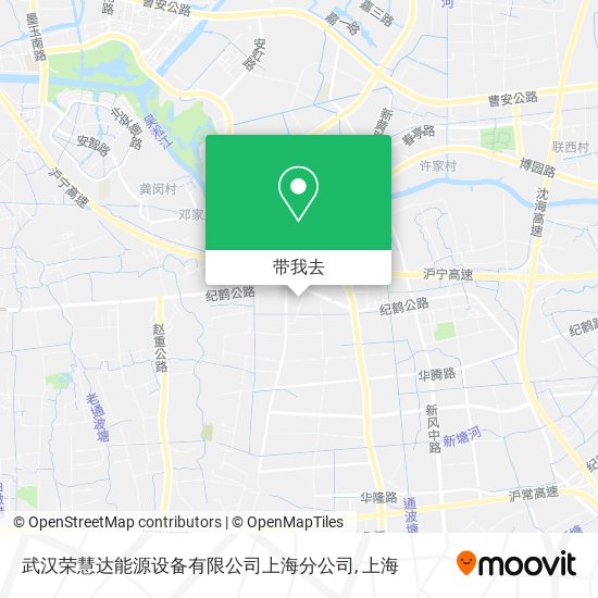 武汉荣慧达能源设备有限公司上海分公司地图