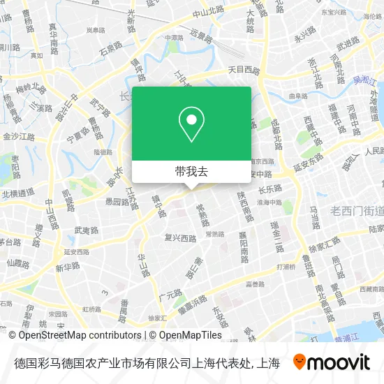 德国彩马德国农产业市场有限公司上海代表处地图