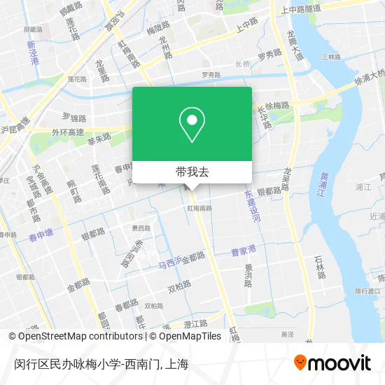 闵行区民办咏梅小学-西南门地图