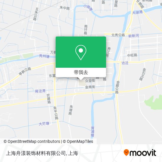 上海舟漾装饰材料有限公司地图