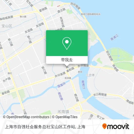 上海市自强社会服务总社宝山区工作站地图