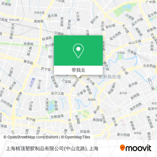 上海精顶塑胶制品有限公司(中山北路)地图