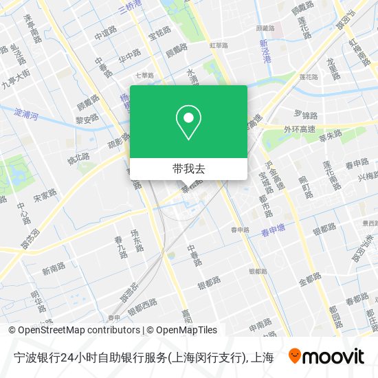 宁波银行24小时自助银行服务(上海闵行支行)地图