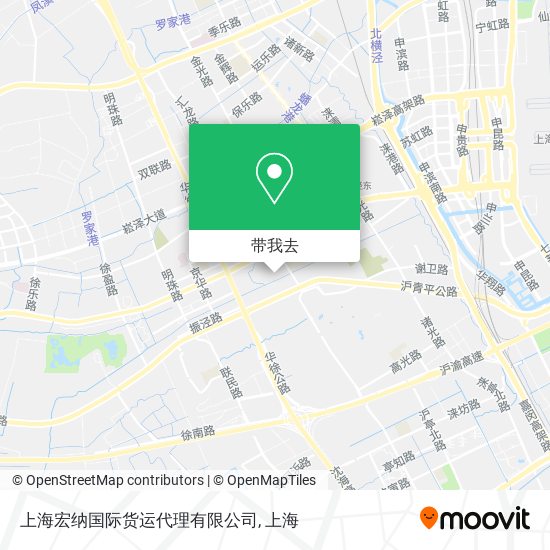 上海宏纳国际货运代理有限公司地图