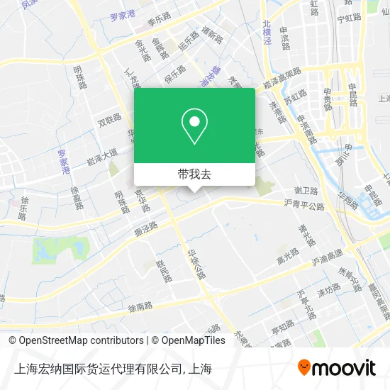 上海宏纳国际货运代理有限公司地图