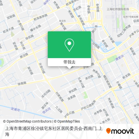 上海市青浦区徐泾镇宅东社区居民委员会-西南门地图
