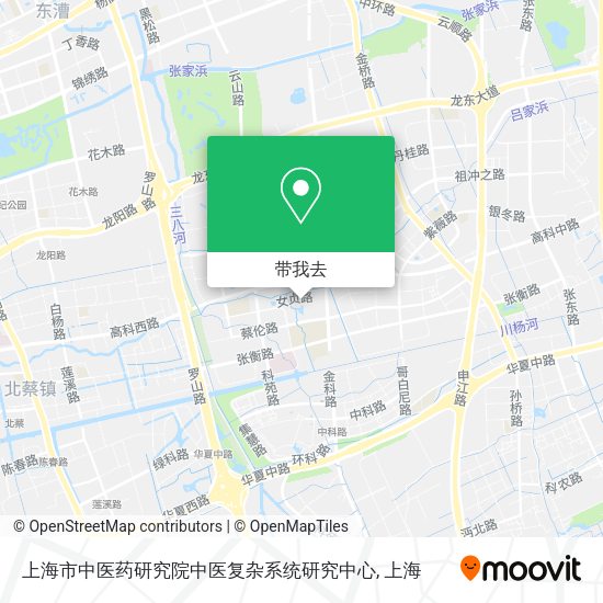 上海市中医药研究院中医复杂系统研究中心地图