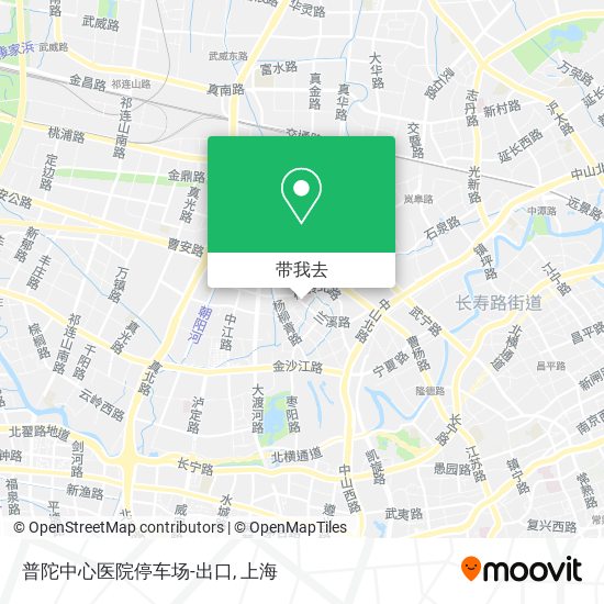 普陀中心医院停车场-出口地图