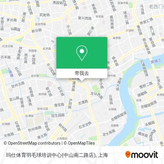 玛仕体育羽毛球培训中心(中山南二路店)地图