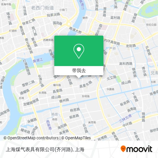 上海煤气表具有限公司(齐河路)地图