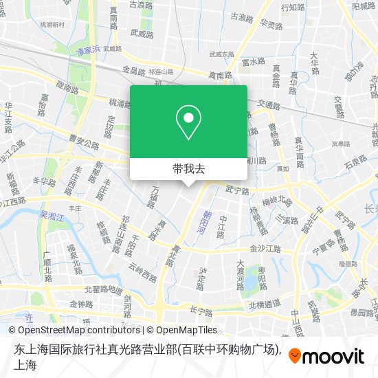 东上海国际旅行社真光路营业部(百联中环购物广场)地图