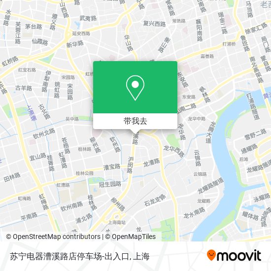 苏宁电器漕溪路店停车场-出入口地图