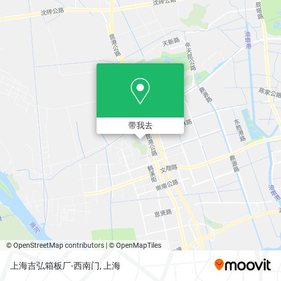 上海吉弘箱板厂-西南门地图