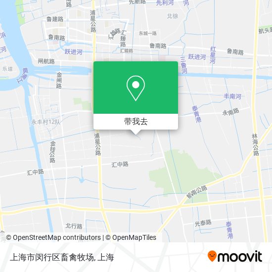 上海市闵行区畜禽牧场地图