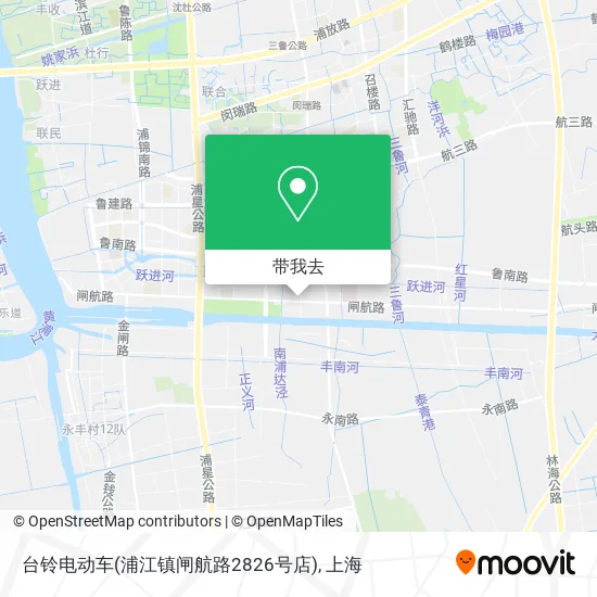 台铃电动车(浦江镇闸航路2826号店)地图