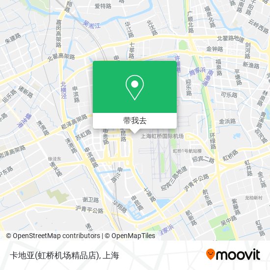 卡地亚(虹桥机场精品店)地图