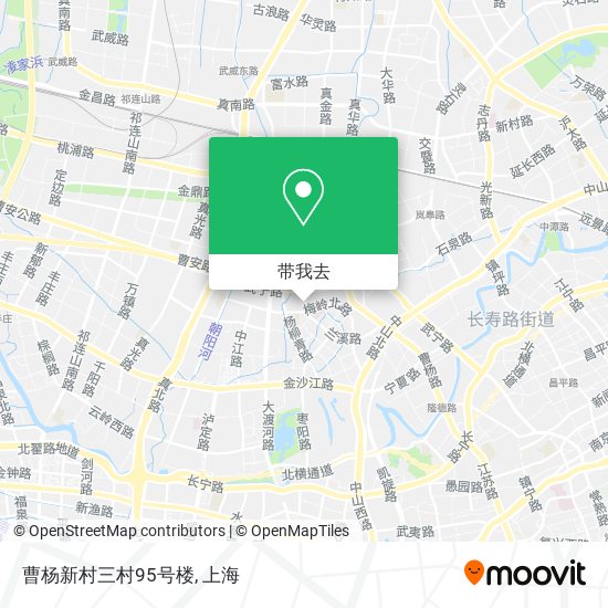 曹杨新村三村95号楼地图