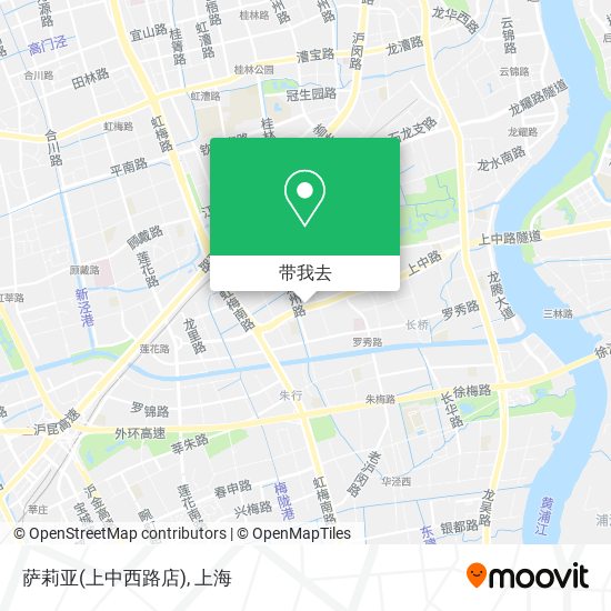 萨莉亚(上中西路店)地图