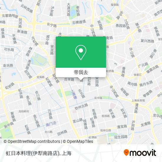 虹日本料理(伊犁南路店)地图