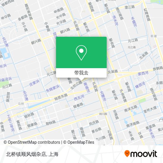 北桥镇顺风烟杂店地图