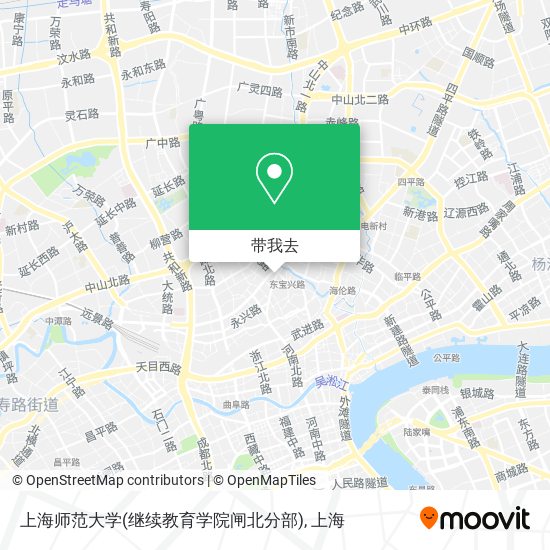 上海师范大学(继续教育学院闸北分部)地图