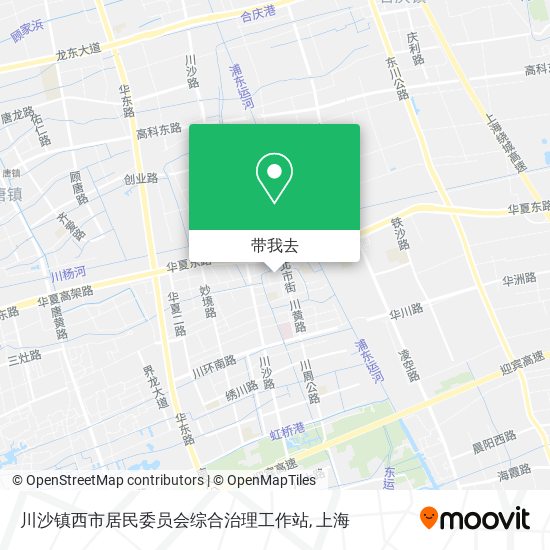 川沙镇西市居民委员会综合治理工作站地图