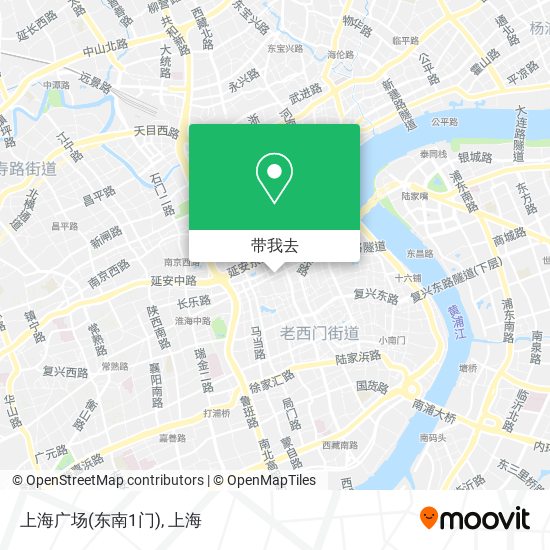 上海广场(东南1门)地图