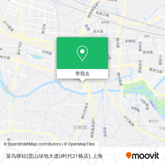 菜鸟驿站(昆山绿地大道U时代21栋店)地图