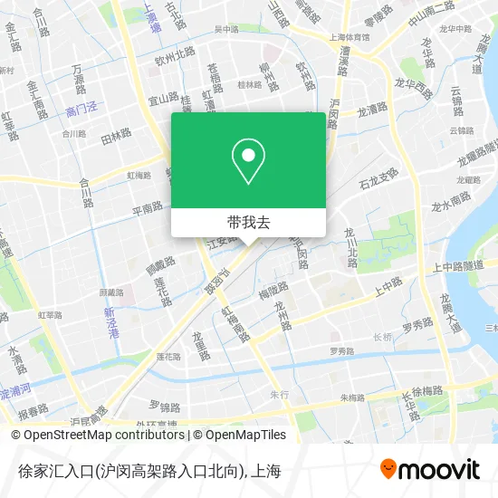 徐家汇入口(沪闵高架路入口北向)地图