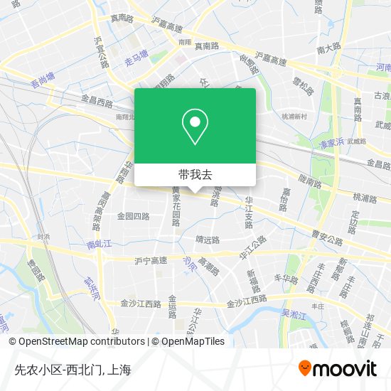 先农小区-西北门地图