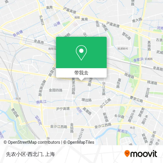 先农小区-西北门地图