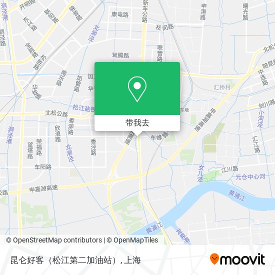 昆仑好客（松江第二加油站）地图