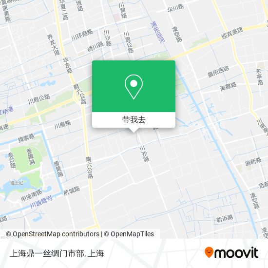 上海鼎一丝绸门市部地图