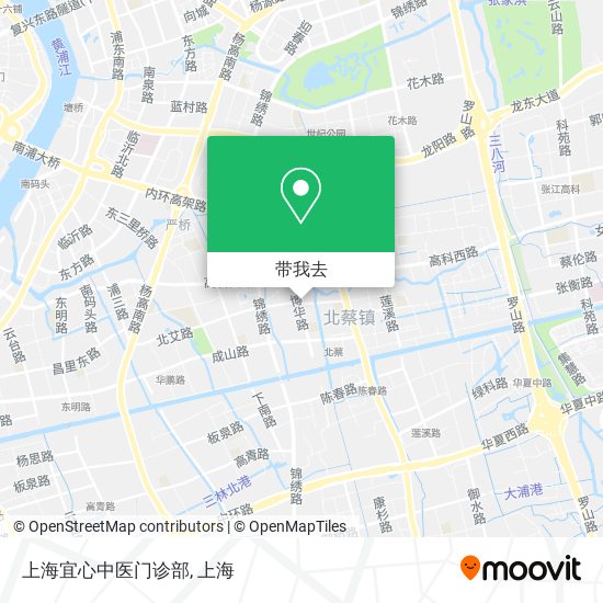 上海宜心中医门诊部地图