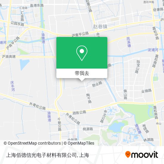 上海佰德信光电子材料有限公司地图