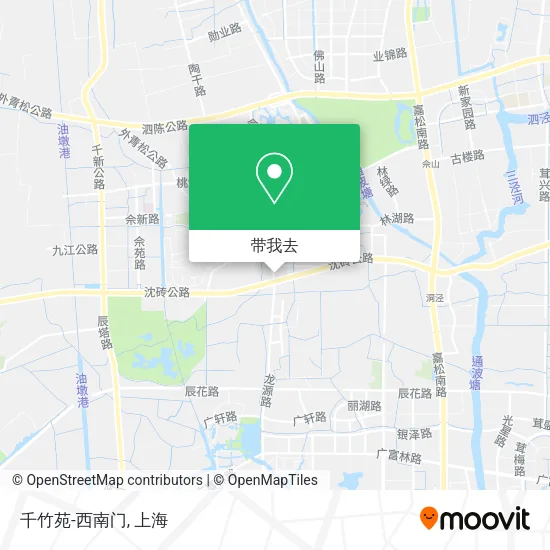 千竹苑-西南门地图
