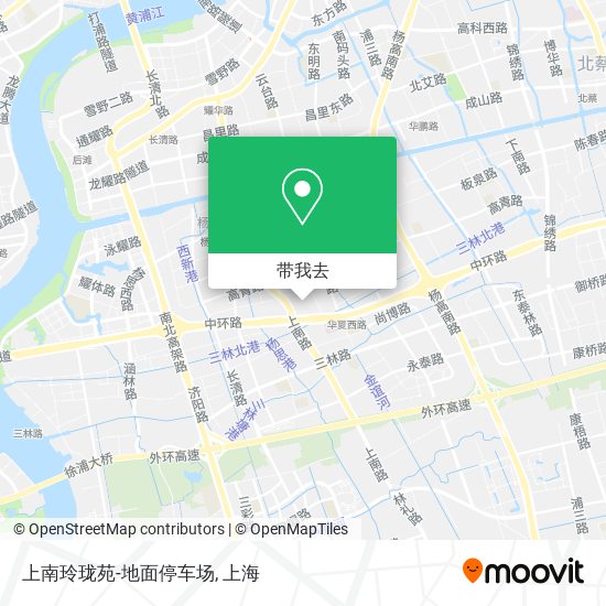 上南玲珑苑-地面停车场地图