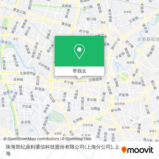 珠海世纪鼎利通信科技股份有限公司(上海分公司)地图